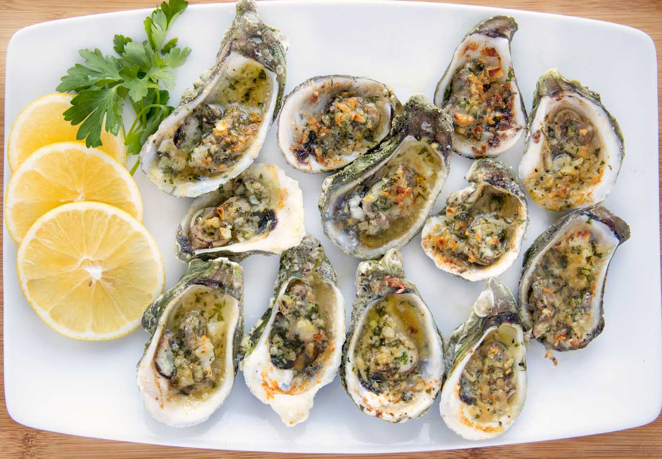 Garlic Oysters - A Restaurant Classic - Chef Dennis
