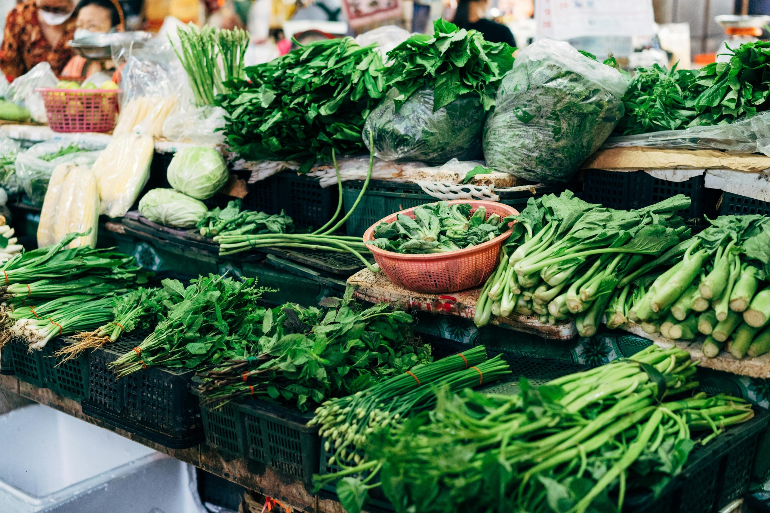 leafy green vegetables